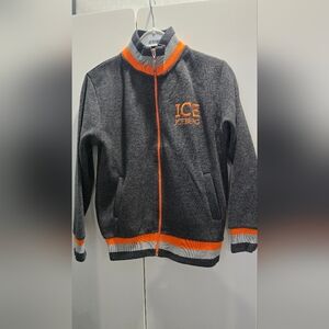 Iceberg Kids Charcoal Gray Jacket with Orange Trim For 8 Y.O.